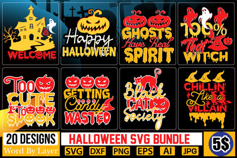 Halloween Svg Bundle SVG Cut File SVG DesignPlante 503 