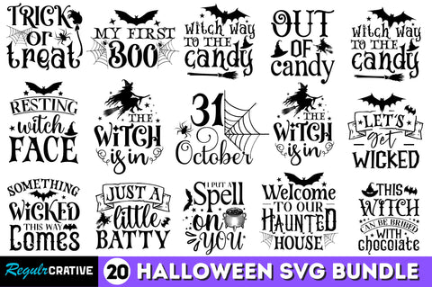 Halloween SVG Bundle SVG Regulrcrative 