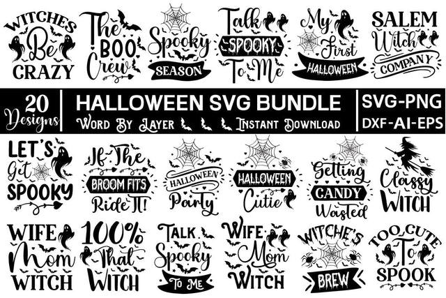 Halloween SVG Bundle SVGs,Quotes and Sayings,Food & Drink,On Sale, Print & Cut SVG DesignPlante 503 