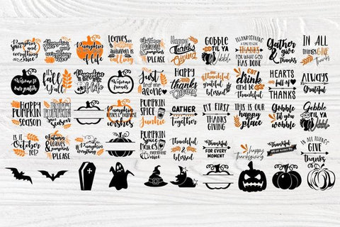 Halloween SVG Bundle, Thanksgiving Svg, Pumpkins SVG TonisArtStudio 