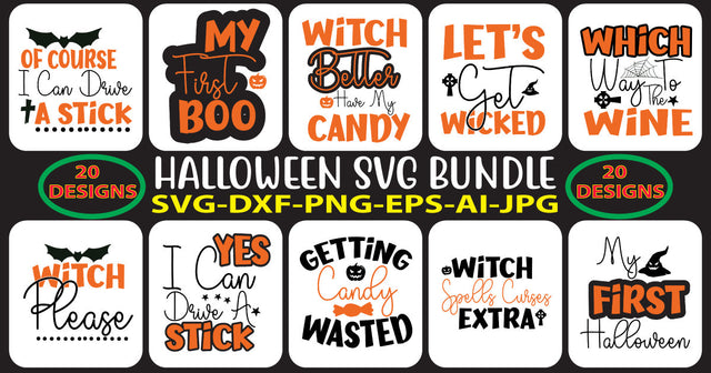 Halloween Svg Bundle Vol. 12 SVG Syaman 