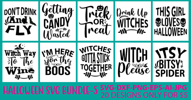 Halloween Svg Bundle Vol. 5 SVG Syaman 