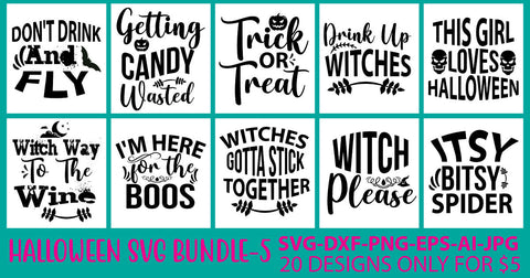 Halloween Svg Bundle Vol. 5 SVG Syaman 