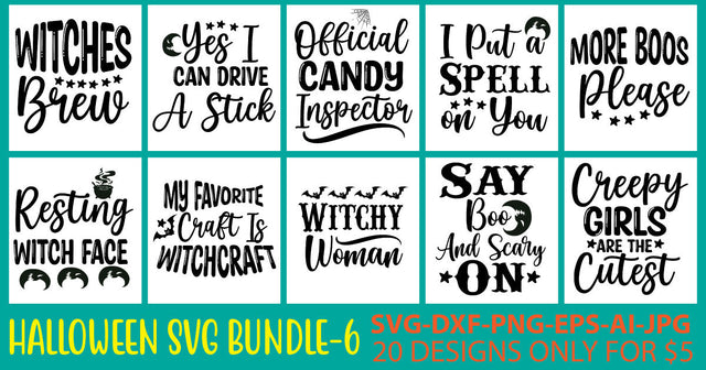 Halloween Svg Bundle Vol. 6 SVG Syaman 