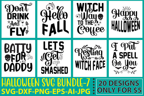 Halloween Svg Bundle Vol. 7 SVG Syaman 