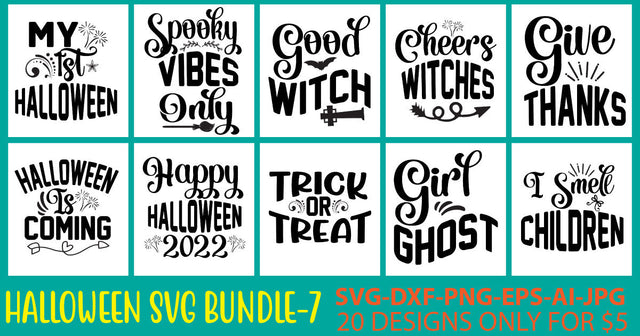 Halloween Svg Bundle Vol. 7 SVG Syaman 