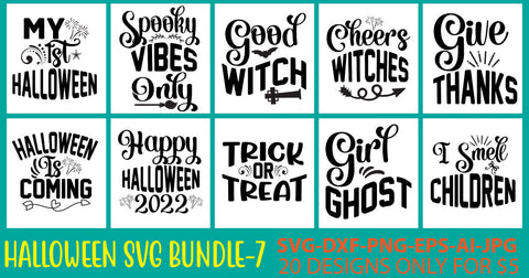 Halloween Svg Bundle Vol. 7 SVG Syaman 