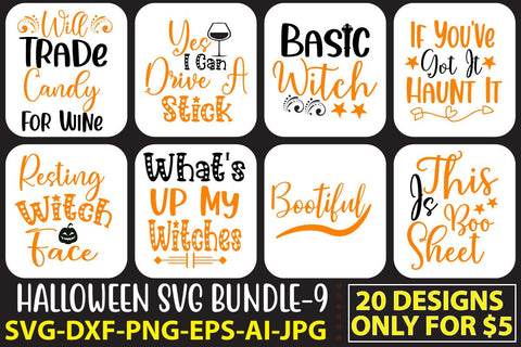 Halloween Svg Bundle Vol. 9 SVG Syaman 