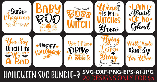 Halloween Svg Bundle Vol. 9 SVG Syaman 