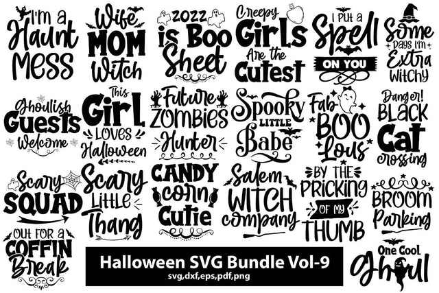 Halloween SVG Bundle Vol.9 SVG shah alam 