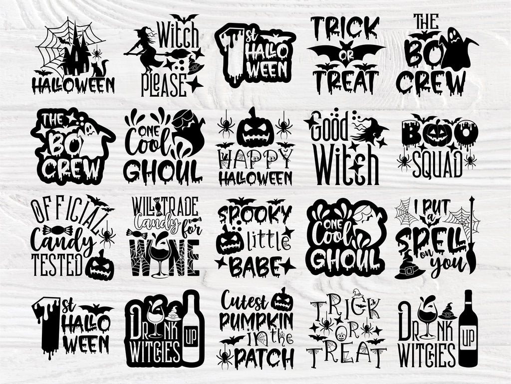 Halloween SVG Bundle, Witch Svg, Trick or Treat - So Fontsy