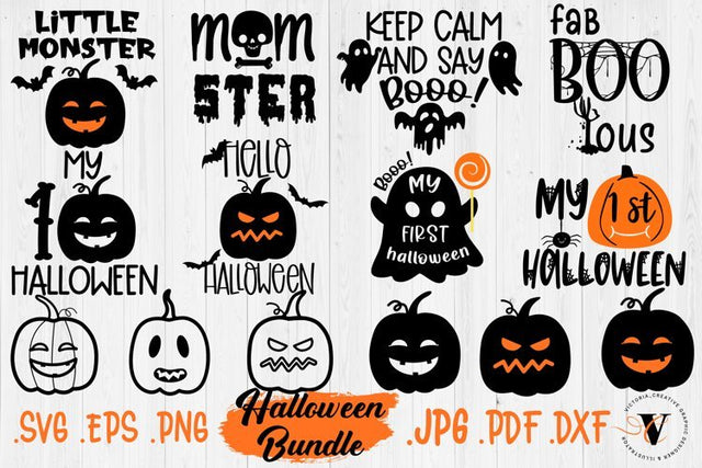 Halloween SVG bundle with Jack o lantern SVG Victoria.Creative 