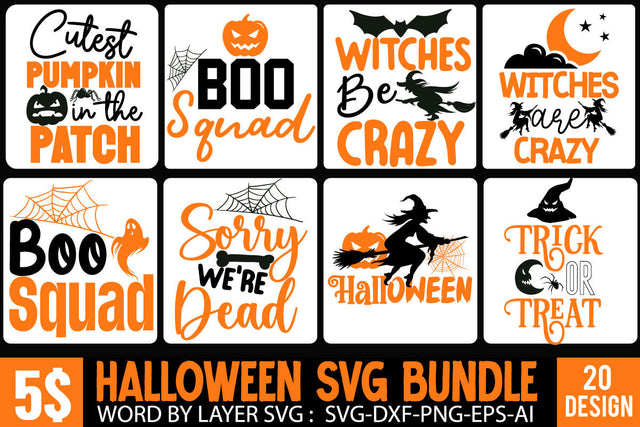 Halloween SVG Bundle.Halloween Svg Bundle, Halloween Quotes svg,Halloween Cut File Bundle, Halloween SVG bundle, Halloween quote SVG Set SVG BlackCatsMedia 