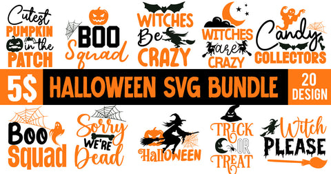 Halloween SVG Bundle.Halloween Svg Bundle, Halloween Quotes svg,Halloween Cut File Bundle, Halloween SVG bundle, Halloween quote SVG Set SVG BlackCatsMedia 