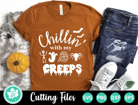 Halloween SVG | Chillin' with my Creeps SVG TrueNorthImagesCA 