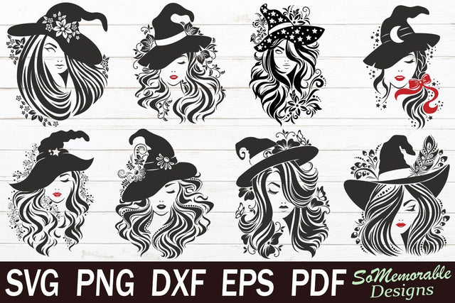 Halloween SVG cut file, Witch svg design SVG SoMemorableDesigns 