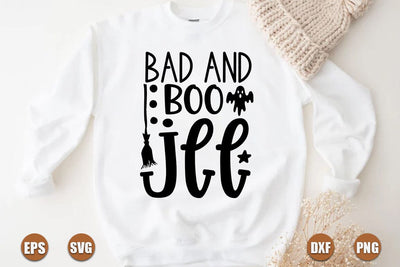 Halloween SVG Design, Bad and boo jee SVG FiveStarCrafting 