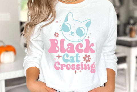 Halloween SVG Design, Black Cat Crossing SVG FiveStarCrafting 