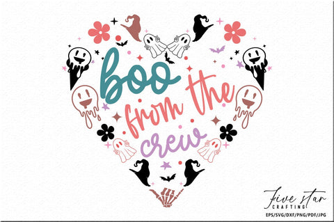 Halloween SVG Design, Boo from the crew SVG FiveStarCrafting 
