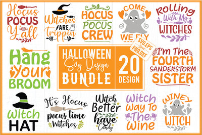 Halloween SVG Design Bundle SVG Creativeart88 