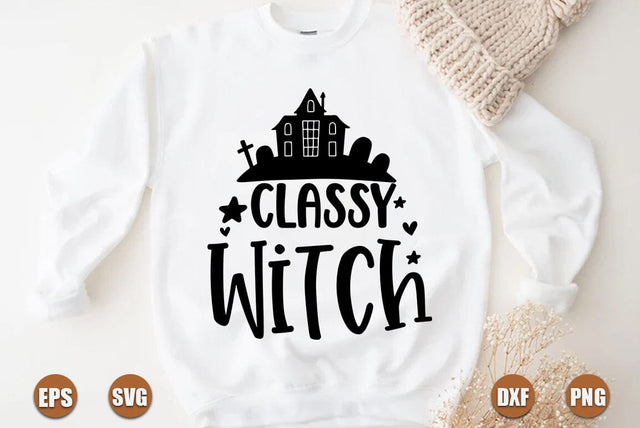 Halloween SVG Design, Classy Witch SVG FiveStarCrafting 