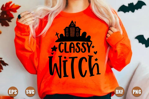 Halloween SVG Design, Classy Witch SVG FiveStarCrafting 