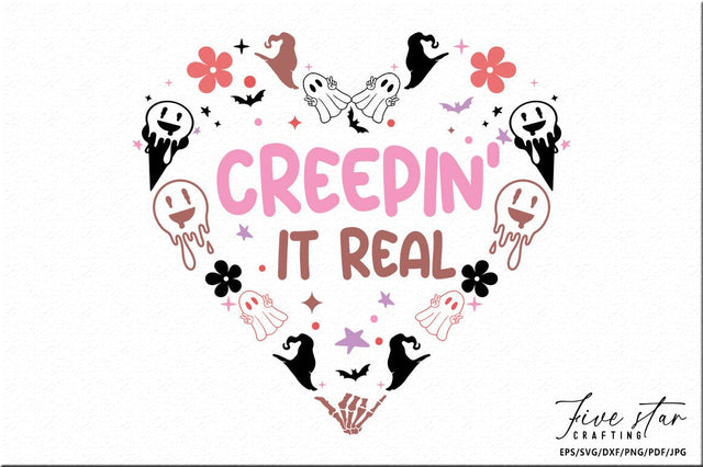 Halloween SVG Design, Creepin it real SVG FiveStarCrafting 