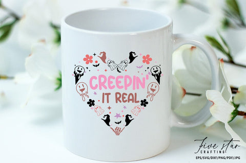 Halloween SVG Design, Creepin it real SVG FiveStarCrafting 