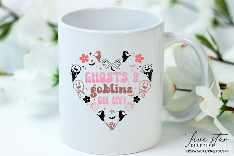Halloween SVG Design, Ghosts and goblins oh my SVG FiveStarCrafting 