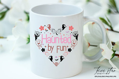 Halloween SVG Design, Haunted by fun SVG FiveStarCrafting 