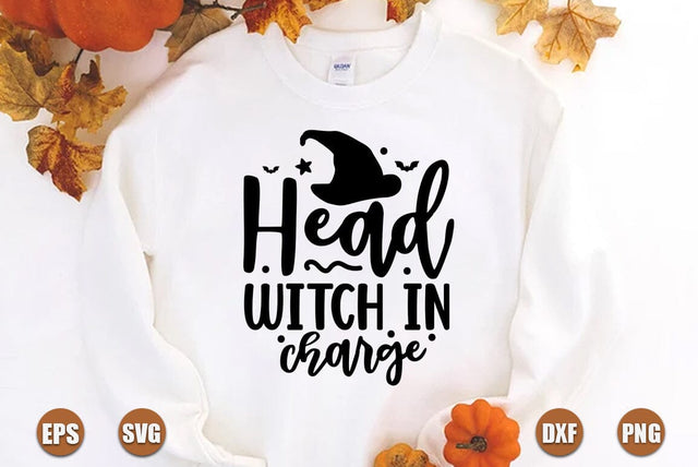 Halloween SVG Design, Head Witch in Charge SVG FiveStarCrafting 