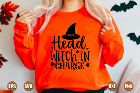 Halloween SVG Design, Head Witch in Charge SVG FiveStarCrafting 