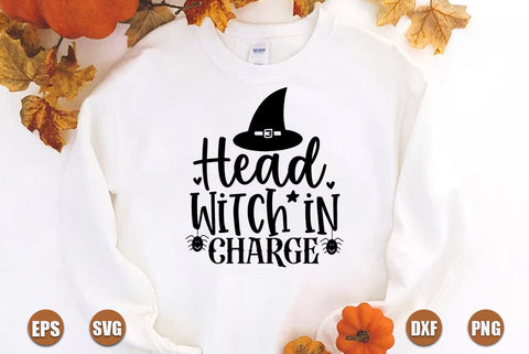 Halloween SVG Design, Head Witch in Charge SVG FiveStarCrafting 