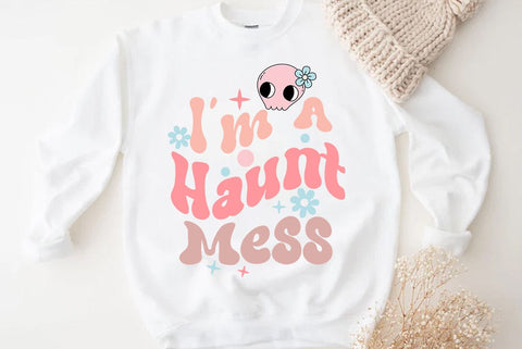 Halloween SVG Design, I am A Haunt Mess SVG FiveStarCrafting 