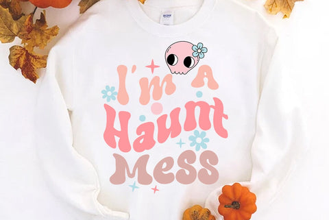 Halloween SVG Design, I am A Haunt Mess SVG FiveStarCrafting 