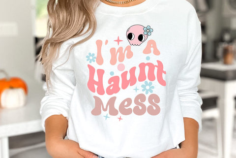 Halloween SVG Design, I am A Haunt Mess SVG FiveStarCrafting 