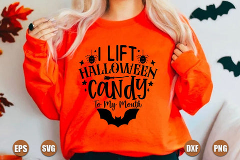 Halloween SVG Design, I Lift Halloween Candy To My Mouth SVG FiveStarCrafting 
