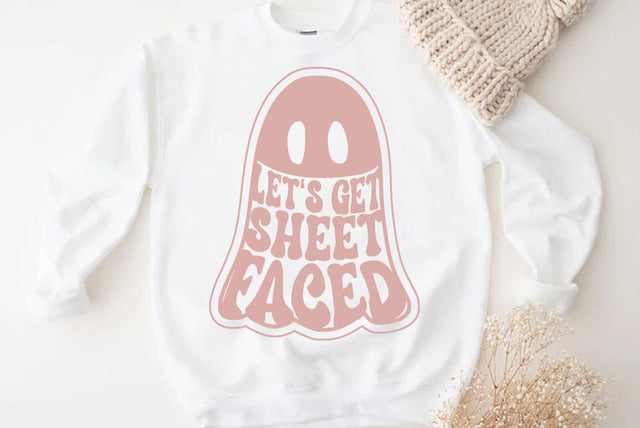 Halloween SVG Design, Lets get Sheet Faced SVG FiveStarCrafting 