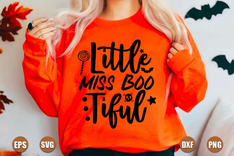 Halloween SVG Design, Little Miss Boo Tiful SVG FiveStarCrafting 