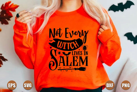 Halloween SVG Design, Not Every Witch Lives in Salem SVG FiveStarCrafting 