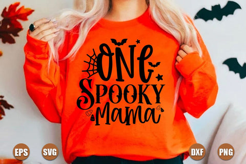 Halloween SVG Design, One Spooky Mama SVG FiveStarCrafting 