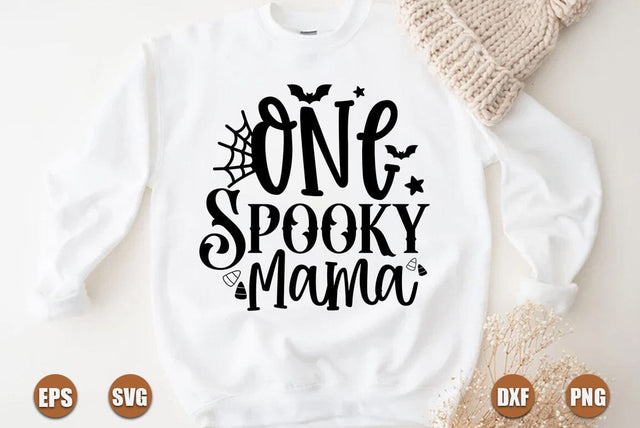 Halloween SVG Design, One Spooky Mama SVG FiveStarCrafting 
