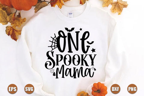 Halloween SVG Design, One Spooky Mama SVG FiveStarCrafting 