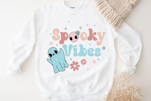 Halloween SVG Design, Spooky Vibes SVG FiveStarCrafting 