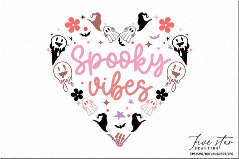 Halloween SVG Design, Spooky vibes SVG FiveStarCrafting 