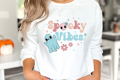 Halloween SVG Design, Spooky Vibes SVG FiveStarCrafting 