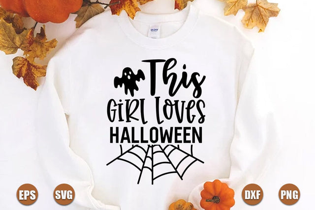 Halloween SVG Design, This Girl Loves Halloween SVG FiveStarCrafting 