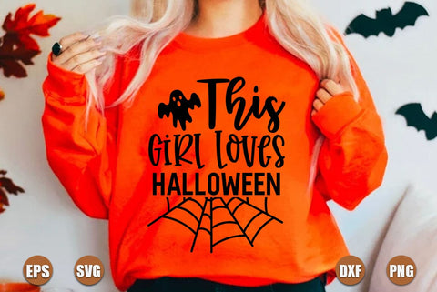 Halloween SVG Design, This Girl Loves Halloween SVG FiveStarCrafting 