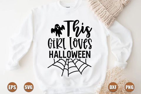 Halloween SVG Design, This Girl Loves Halloween SVG FiveStarCrafting 