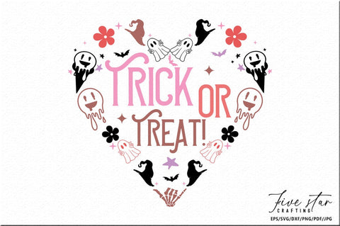 Halloween SVG Design, Trick or Treat SVG FiveStarCrafting 